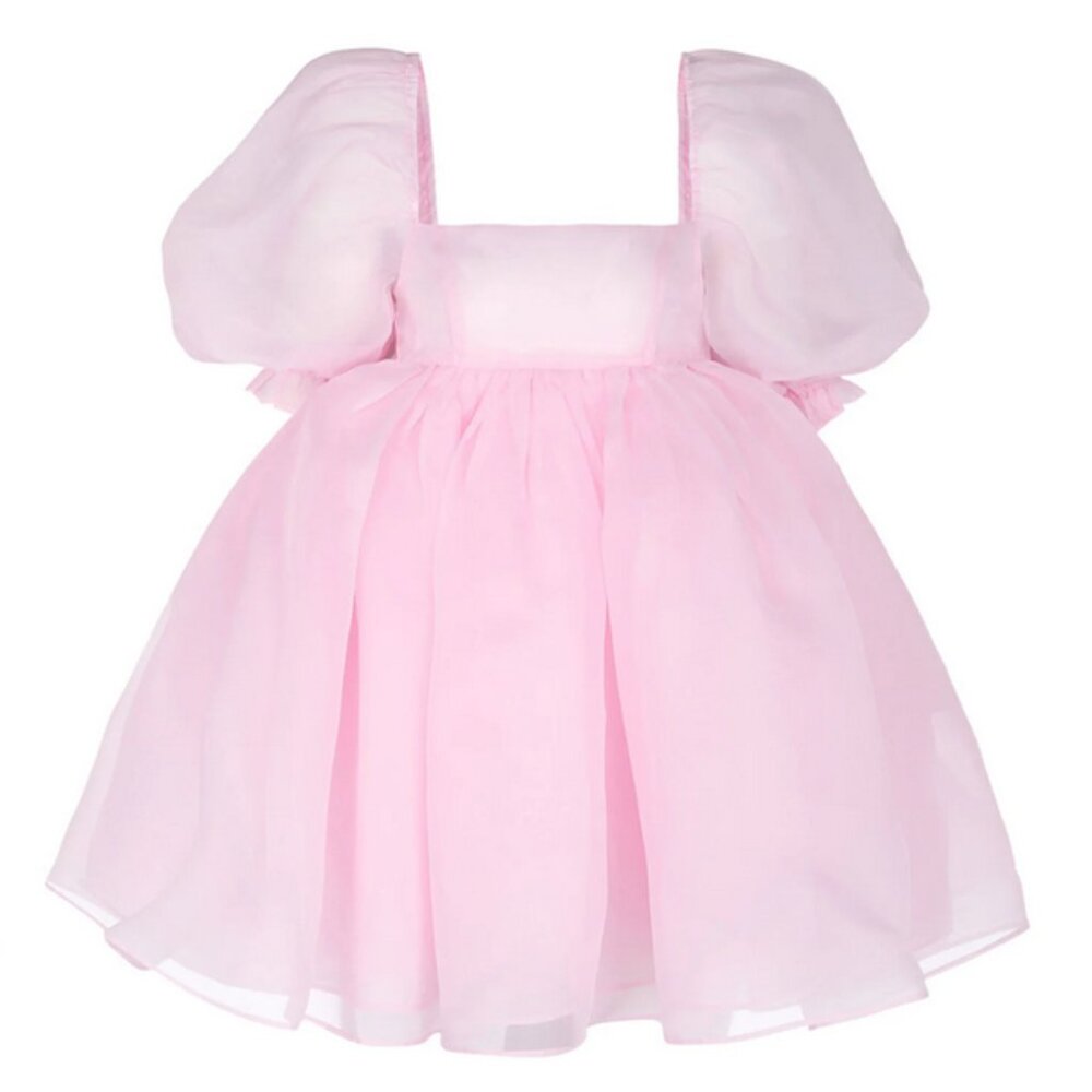 SOLD Selkie The Angel Delight Baby Pink Sheer Organza Puff Dress XXL